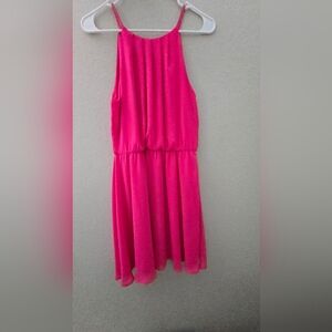 Vibrant Pink Sleeveless Dress